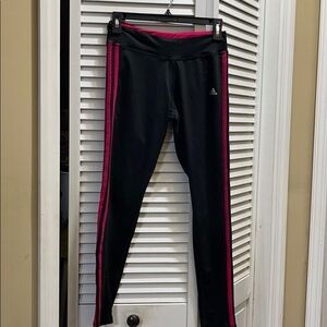 Adidas leggings black and pink B9